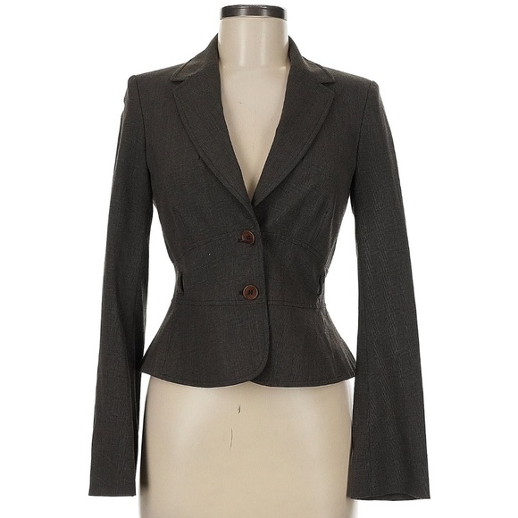 Women’s Reiss Gray/Brown Fitted Blazer – Size 8 - Picture 1 of 12